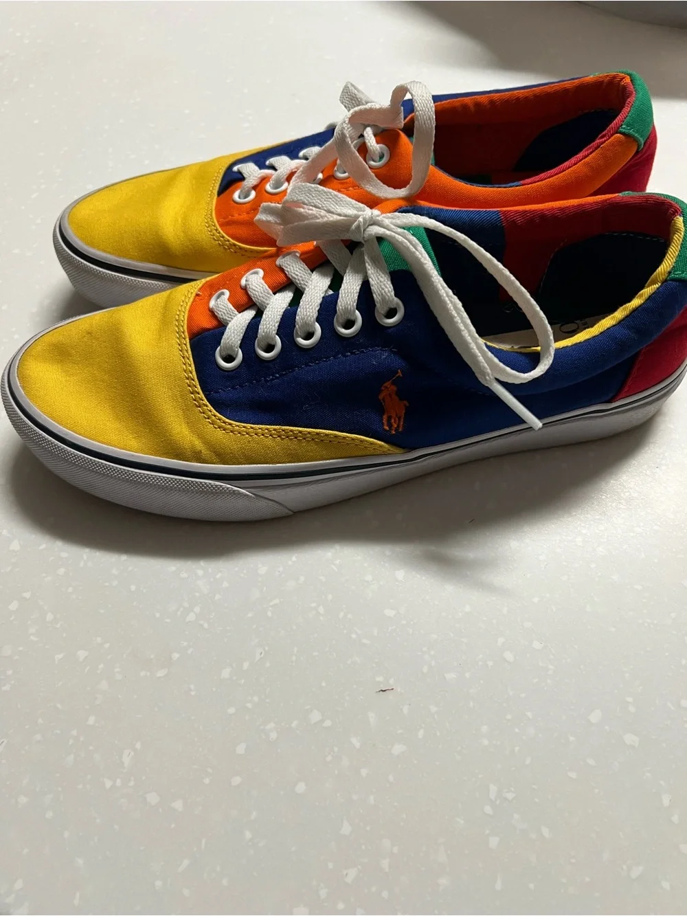 Polo by Ralph Lauren Multicolor Canvas Low-Top Sneakers